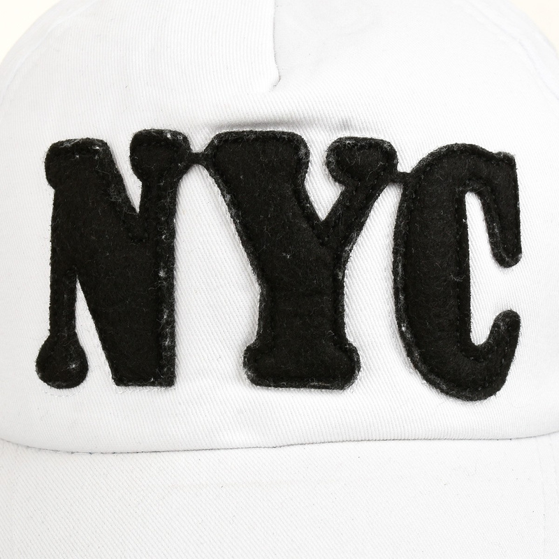 Biała Czapka z daszkiem baseballówka vintage regulowana NYC cz-m-23