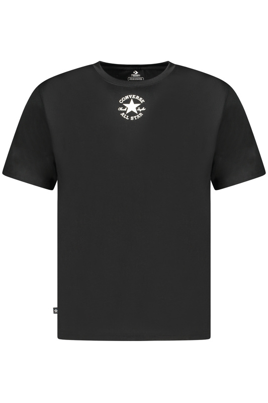 Koszulka dziecięca z krótkim rękawem Converse, czarna