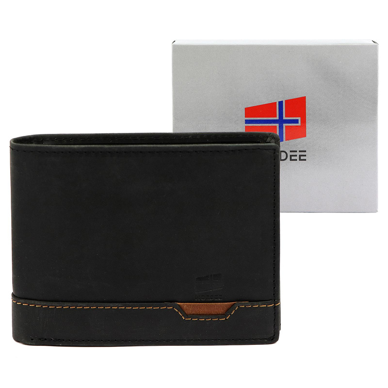 Skórzany męski portfel Nordee HJORT N992