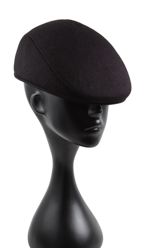 Dodatek LANCASTER CAL004-3. Beret, Kolor czarny fioletowy. Mężczyzna.
