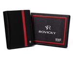 Skórzany męski portfel Rovicky N575-RVTP RFID