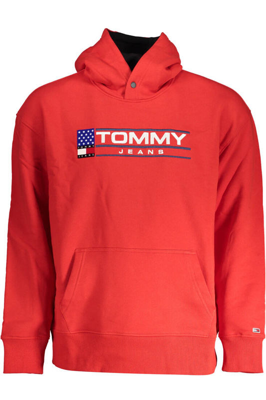 BLUZA TOMMY HILFIGER BEZ ZAMKA MĘSKA CZERWONA