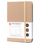 Notes w formacie A6 w kolorze khaki zadrukowany w kropki - Peterson