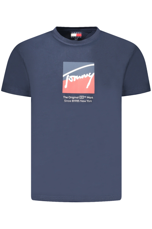TOMMY HILFIGER MĘSKA KOSZULKA Z KRÓTKIM RĘKAWEM NIEBIESKA