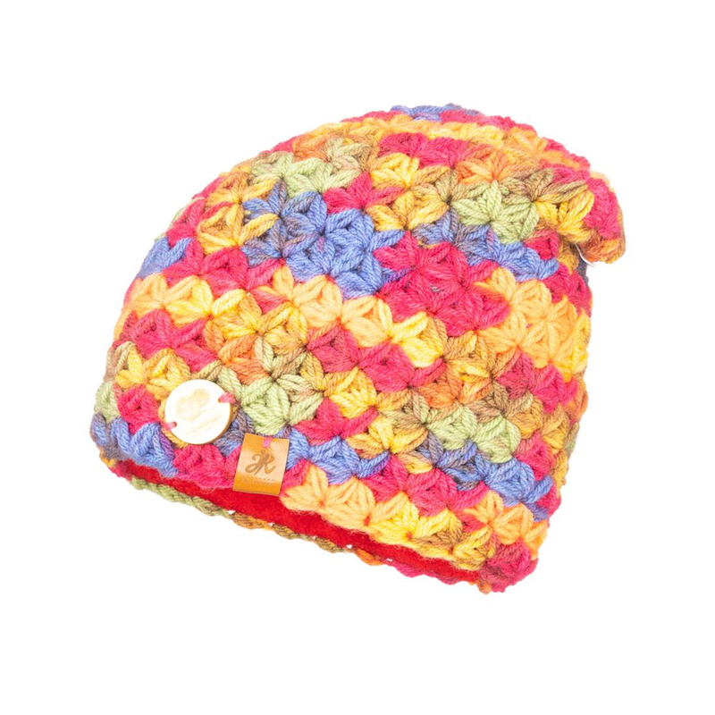 Zimowa ciepła czapka Handmade