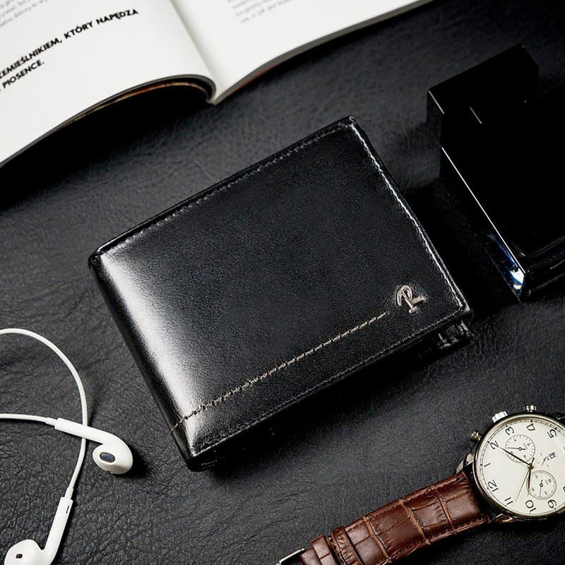 Skórzany męski portfel Rovicky N992-VT-R8 RFID