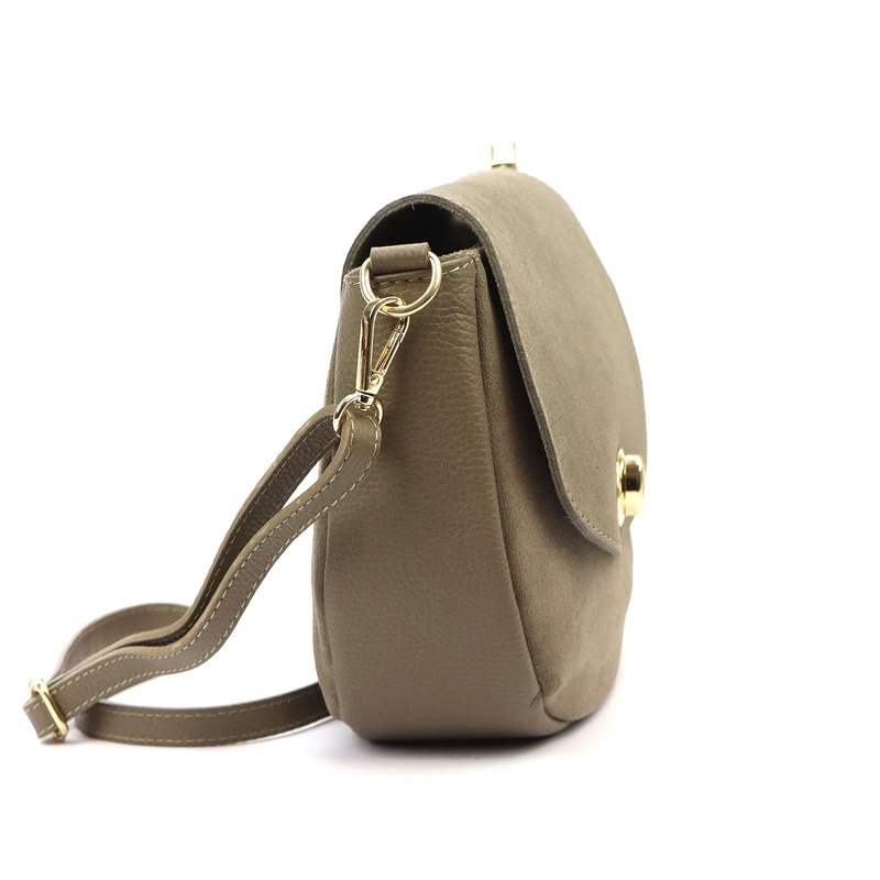 Luka damska listonoszka zamszowa skóra naturalna torebka przez ramię