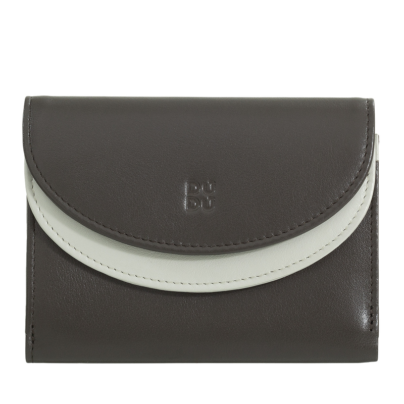 DUDU mała damska portmonetka skóra naturalna kompaktowy portfel