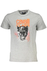 CAVALLI CLASS T-SHIRT Z KRÓTKIM RĘKAWEM MĘSKI BIAŁY