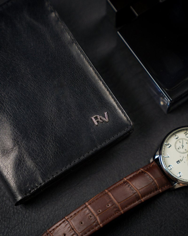 Elegancki Skórzany męski portfel Rovicky z RFID