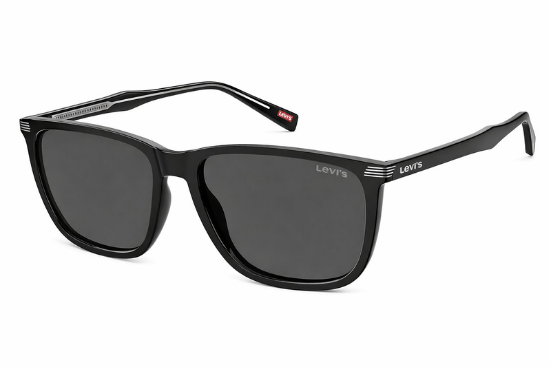 Okulary LEVIS LV5020S807F7I. Okulary przeciwsłoneczne, Kolor czarny. Mężczyzna.