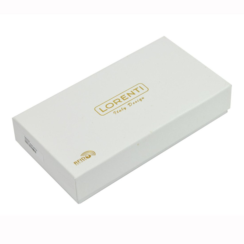 Lorenti portfel damski podłużny klasyczny lakierowany duży ochrona RFID