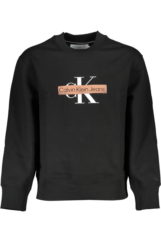 CALVIN KLEIN MĘSKA BLUZA BEZ ZAMKA, CZARNA