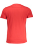 T-SHIRT M�SKI Z KR�TKIM R�KAWEM KLASY CAVALLI CZERWONY