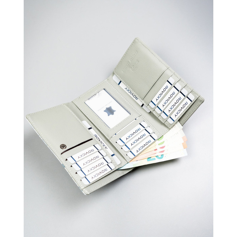 Pojemny portfel damski w kwiaty zamykany na zatrzask - 4U Cavaldi