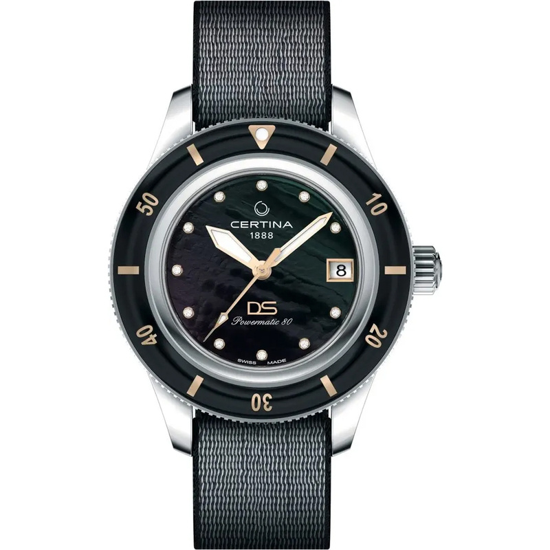 Zegarek CERTINA C036207181260. Automatyczny, Kolor czarny. Kobieta.