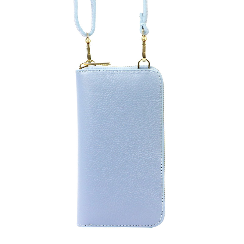 Gregorio etui na telefon z paskiem na ramię portfel torebka skóra naturalna