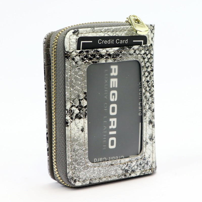 Elegancki damski portfel skórzany z RFID Gregorio
