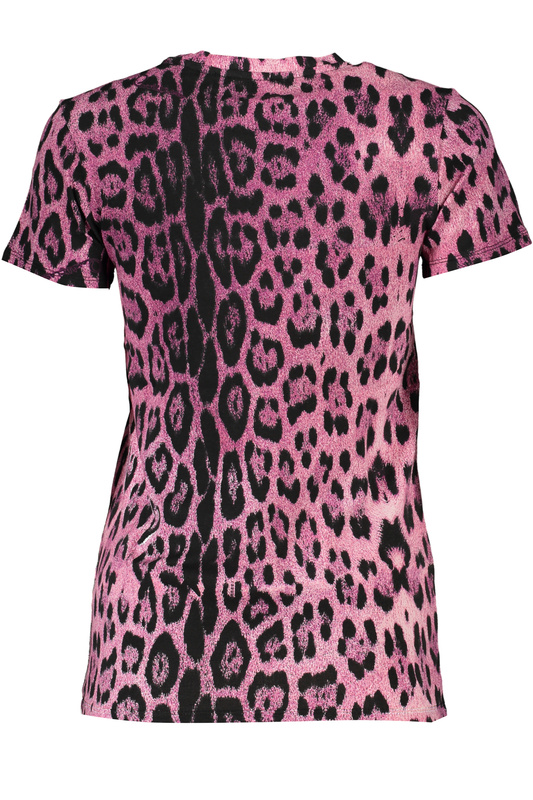 T-SHIRT DAMSKI Z KRÓTKIM RĘKAWEM KLASY CAVALLI RÓŻOWY