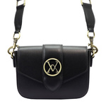 Luka damska listonoszka skóra naturalna torebka przez ramię z klapą