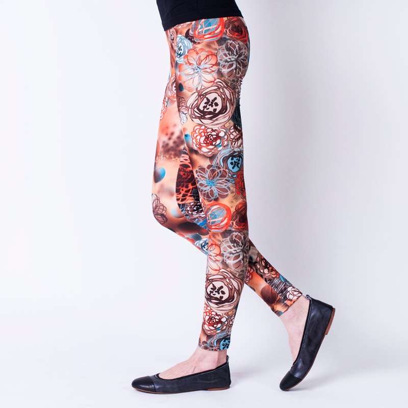Legginsy Universe of flowers