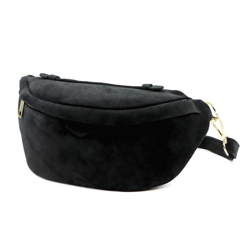 Miejska Skórzana zamszowa nerka saszetka przez ramię z kieszenią Luka