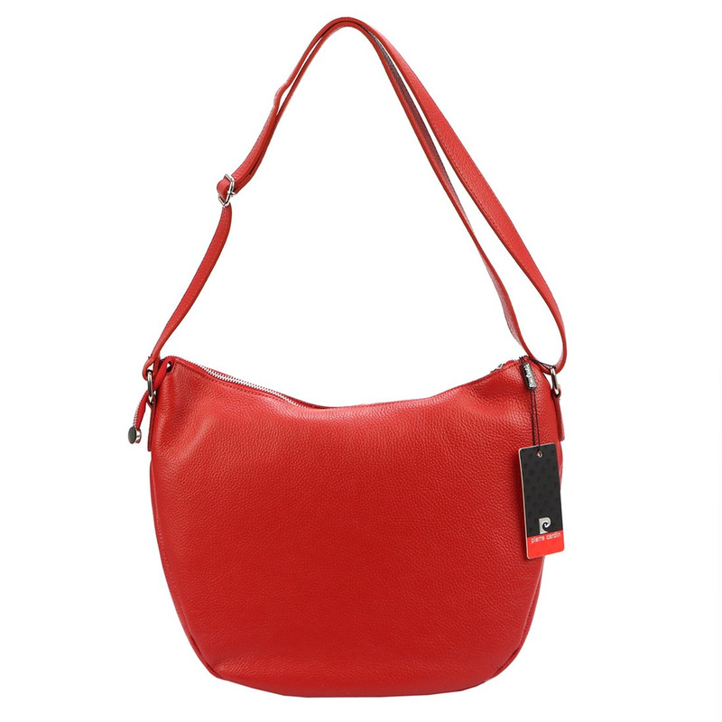 Pierre Cardin damska skórzana listonoszka na ramię torebka z kieszeniami