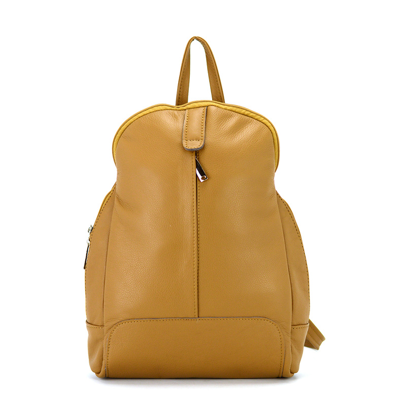 Voyager damski miejski plecak skóra naturalna duży z kieszeniami