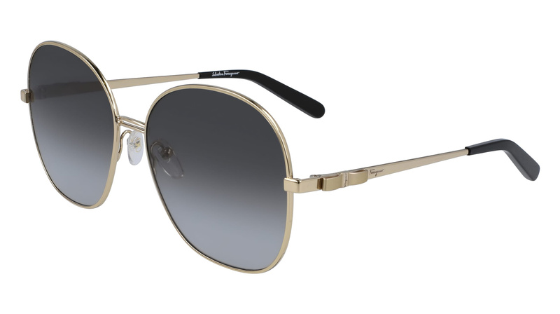 Okulary SALVATORE FERRAGAMO SF242S-711. Okulary przeciwsłoneczne, Kolor szary złoty. Kobieta.