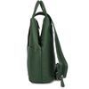 Plecak damski włoski plecaczek skórzany zielony mały Beltimore T52
