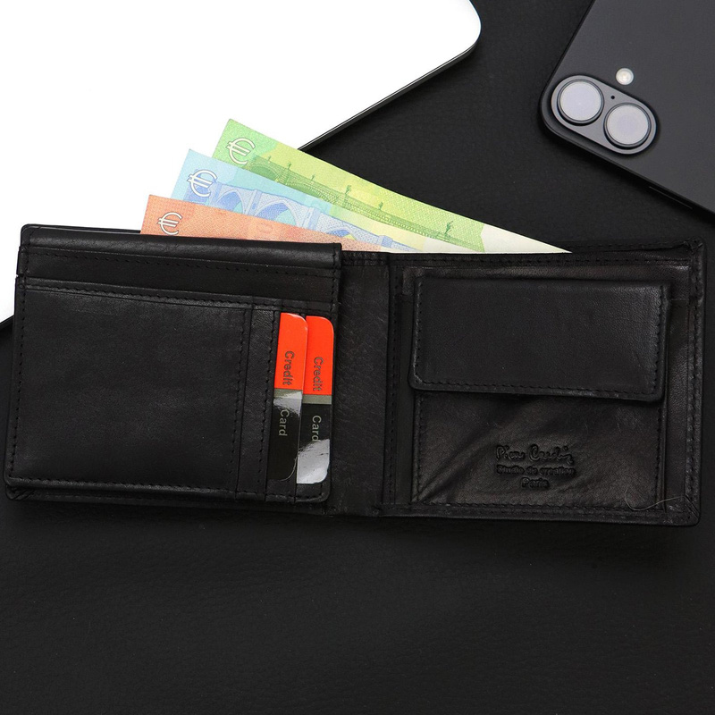 Skórzany składany męski portfel Pierre Cardin RFID