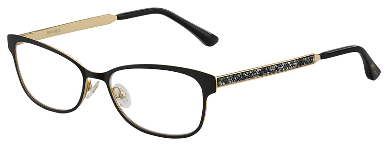 Okulary JIMMY CHOO JC203-003. Okulary, Kolor czarny. Kobieta.