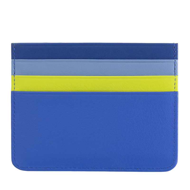 DUDU Etui na karty dokumenty skóra naturalna małe kontrastujące kolory