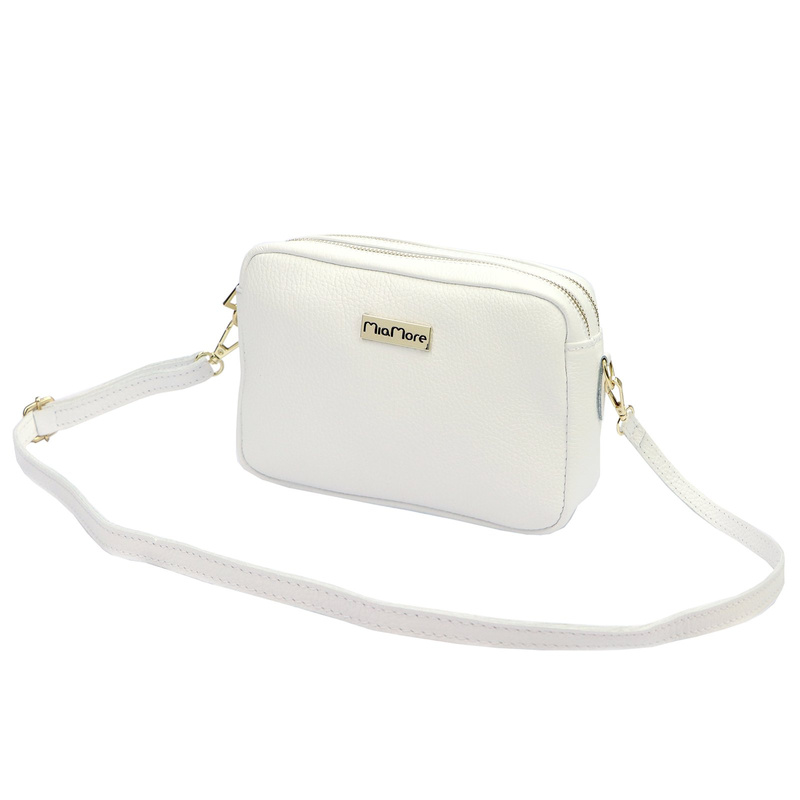 MiaMore miejska damska listonoszka skóra naturalna torebka przez ramię