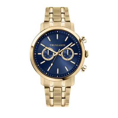 Zegarek TRUSSARDI R2453147002. Kwarcowy, Kolor niebieski. Mężczyzna.