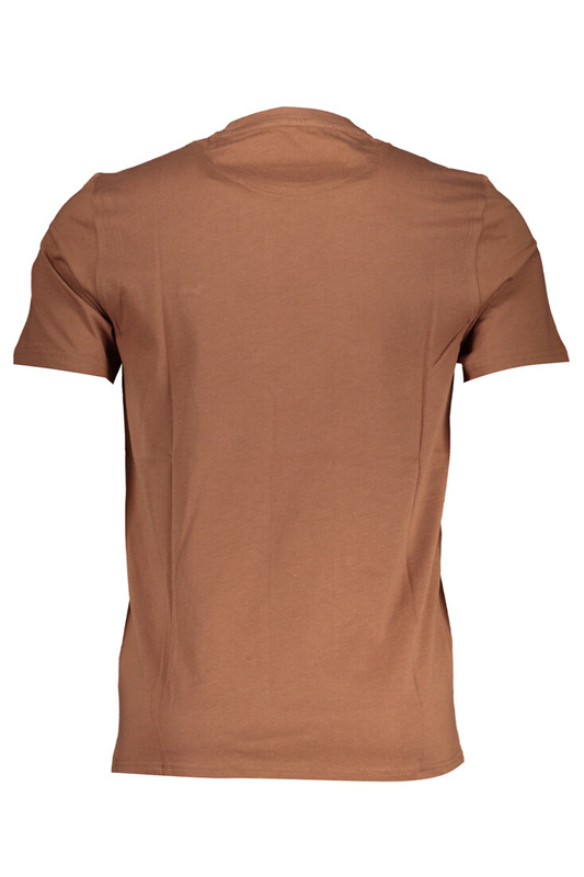 T-SHIRT MĘSKI Z KRÓTKIM RĘKAWEM HARMONT &amp; BLAINE BRĄZOWY