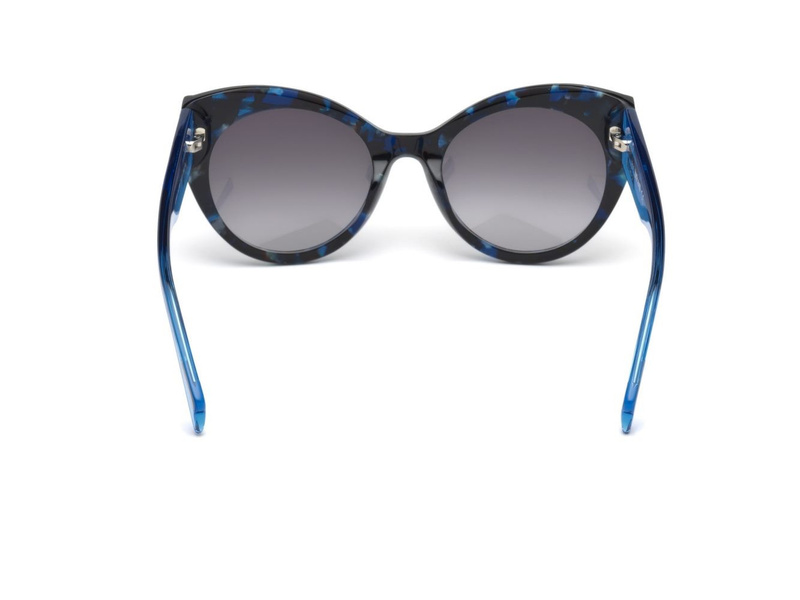 Okulary JUST CAVALLI JC789S-55B. Okulary przeciwsłoneczne, Kolor niebieski szary. Kobieta.