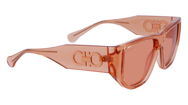 Okulary FERRAGAMO SF1077S-838. Okulary przeciwsłoneczne, Kolor pomarańczowy. Unisex.