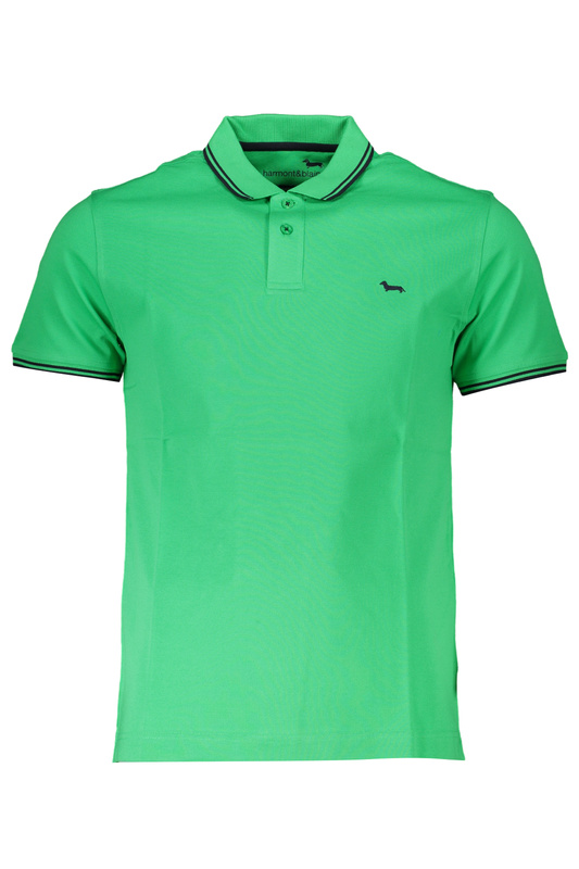 NIEBIESKA KOSZULKA POLO Z KRÓTKIM RĘKAWEM, MĘSKA HARMONT&BLAINE