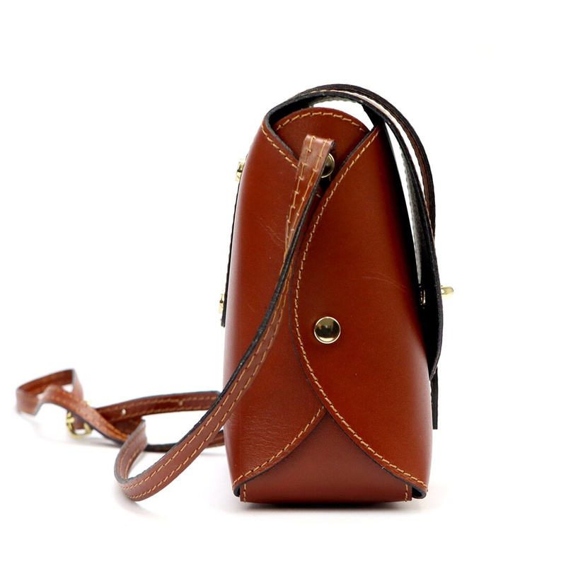 Gregorio damska listonoszka skora naturalna torebka z klapą na ramię