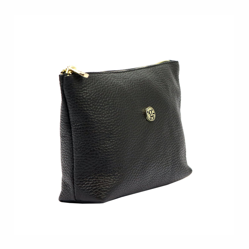 Gregorio Kosmetyczka damska ze skóry naturalnej zapinana na suwak