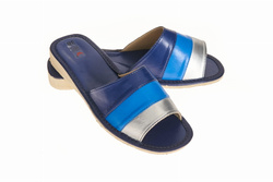 Skórzane Kapcie damskie po domu wsuwane Wójciak