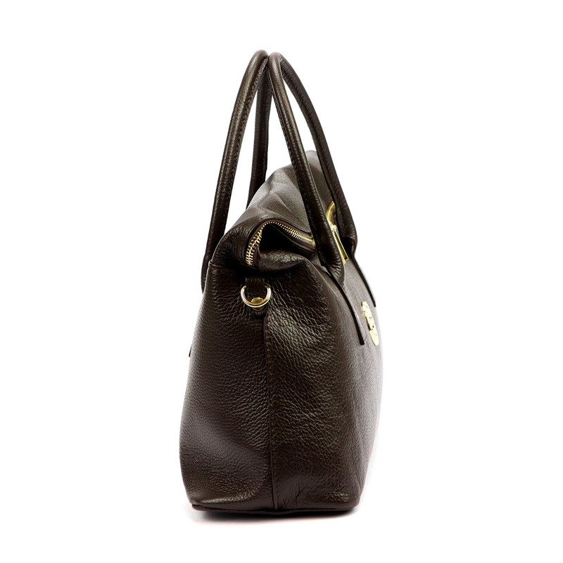 Gregorio Duża torebka damska do ręki elegancka ze skóry naturalnej