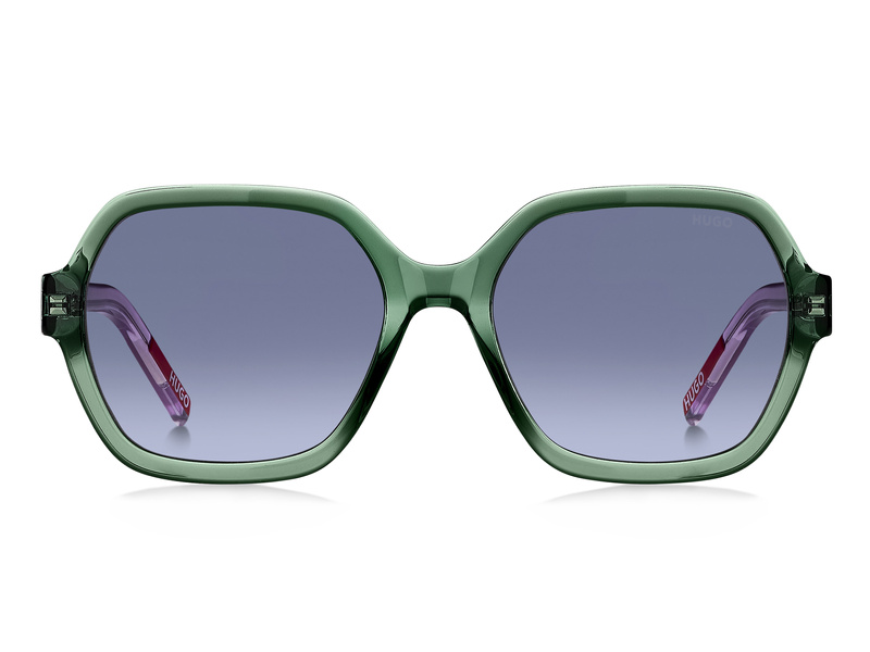 Okulary HUGO HG1265SJHDF6G. Okulary przeciwsłoneczne, Kolor zielony. Kobieta.
