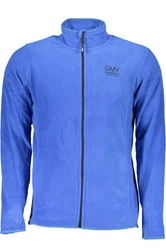 GIAN MARCO VENTURI MĘSKA NIEBIESKA BLUZA Z ROZPINANYM SUWAKIEM