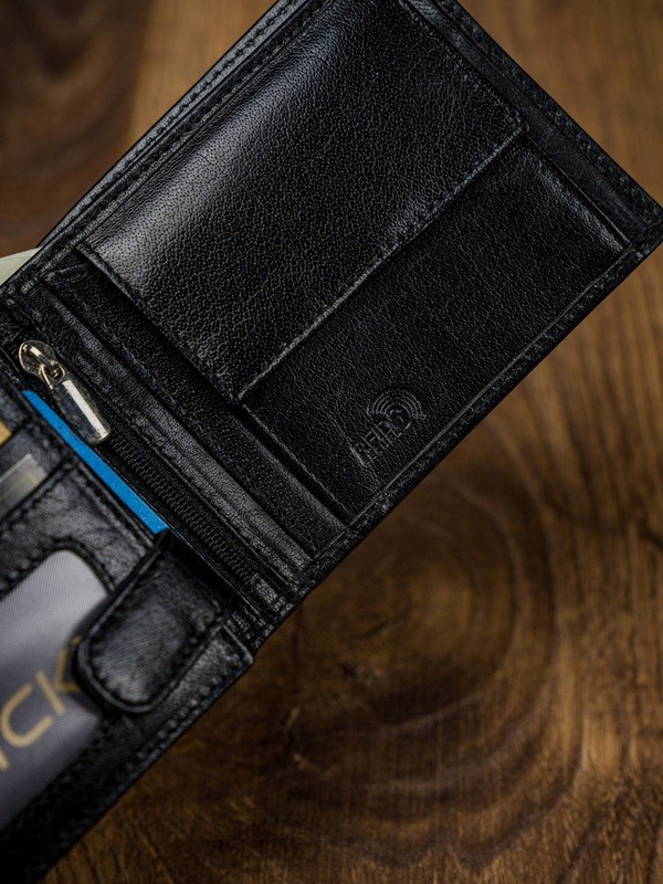 Portfel Skórzany Męski Rozbudowany Skóra Naturalna RFID Rovicky