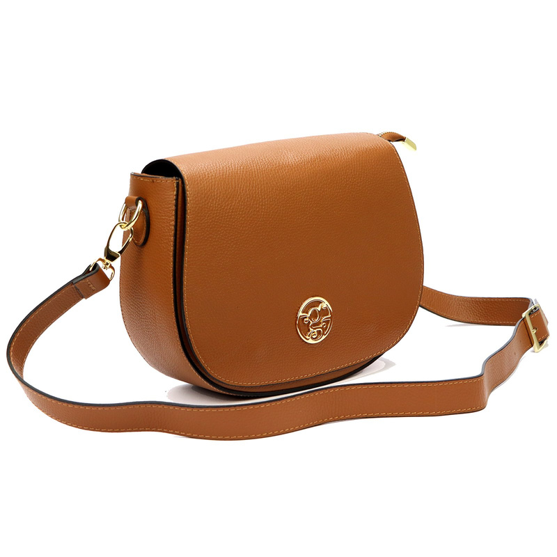 Gregorio damska listonoszka torebka przez ramię skóra naturalna z kieszenią