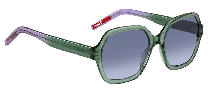Okulary HUGO HG1265SJHDF6G. Okulary przeciwsłoneczne, Kolor zielony. Kobieta.