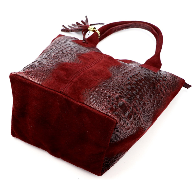 Damska torebka ze skóry naturalnej Luka 26-026 CROCO