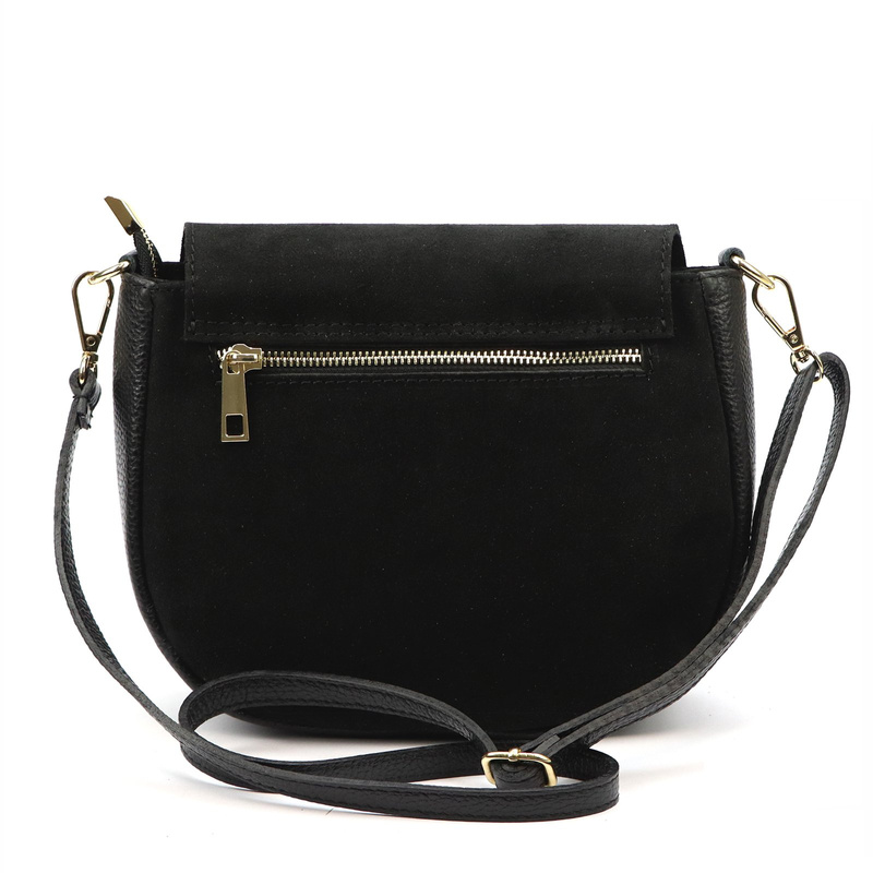 Luka damska listonoszka zamszowa skóra naturalna torebka przez ramię